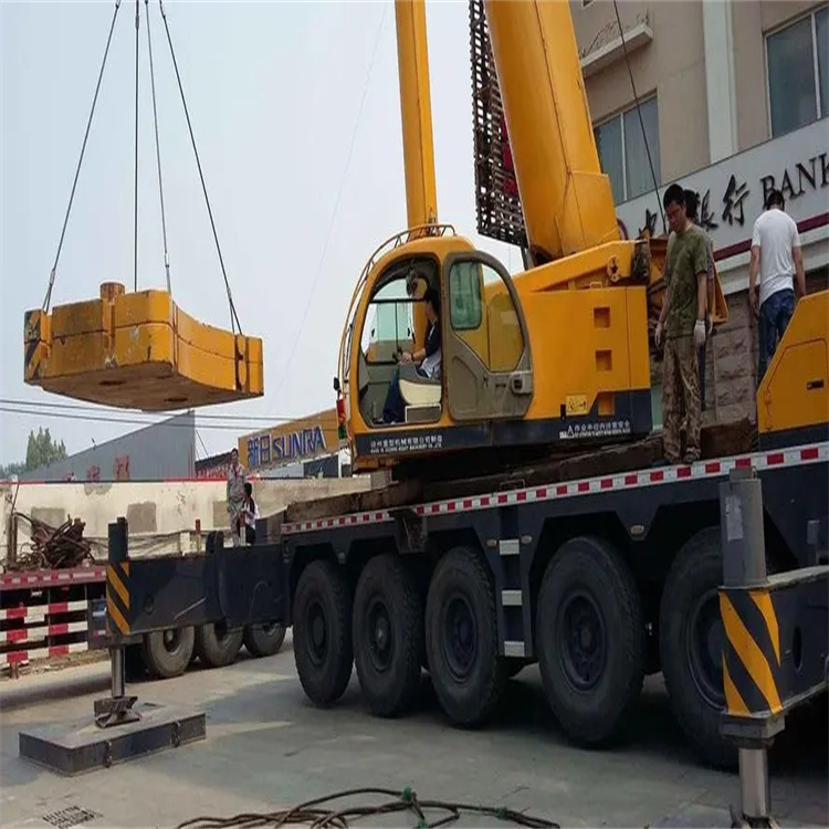 海宁当地吊车出租|机器吊装|75吨|工厂搬迁服务